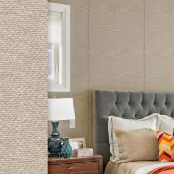 Pellava beige textil tapétás panel